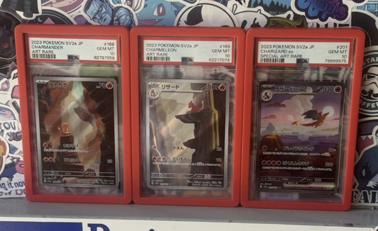 PSA 10 Charizard SAR 201/165 Charmander Charmeleon Set Pokemon Card 151 Japanese